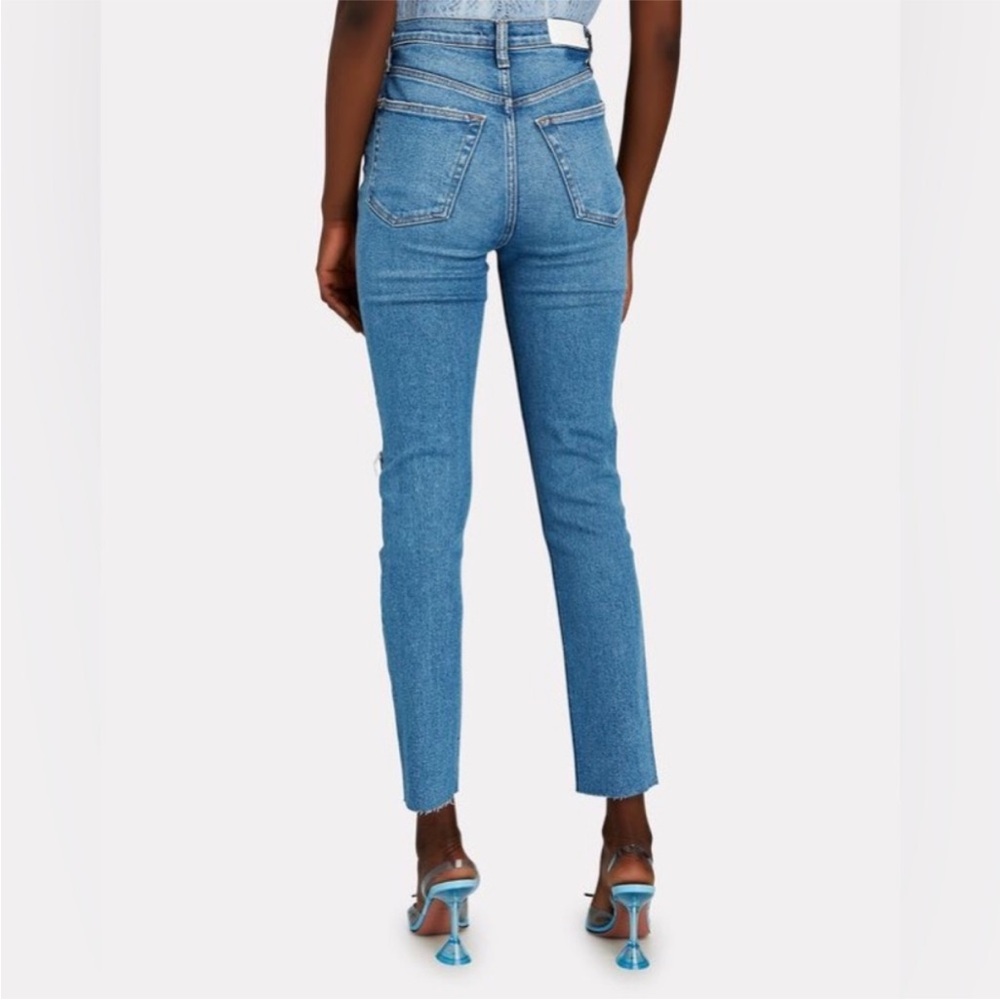 Re/Done Originals 90s Ultra High Rise Skinny Jean in Broken Through Size 24 - Picture 12 of 15